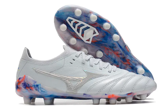 Mizuno Morelia Neo Wolf Graphic White Gold Firm-Ground Soccer Shoes 23