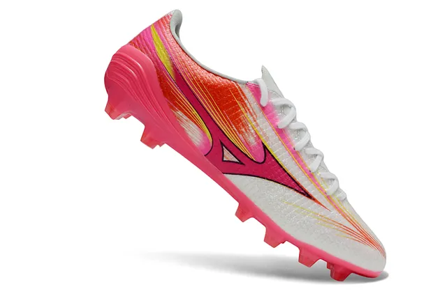 Mizuno Speed A-Designed Speed Pink White Yellow Firm-Ground 足球鞋 2
