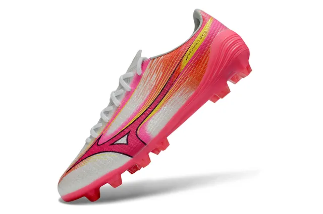 Mizuno Speed A-Designed Speed Pink White Yellow Firm-Ground 足球鞋 3