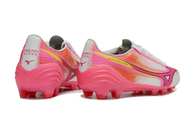Mizuno Speed A-Designed Speed Pink White Yellow Firm-Ground 足球鞋 5