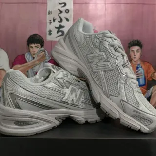 New Balance 510 Branco Prata Malha E Sobreposição Sintética Superior ABZORB Tecnologia De Amortecimento Tênis De Corrida