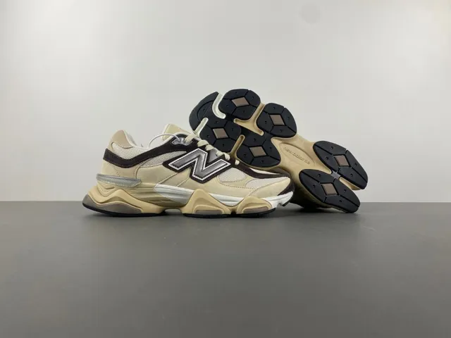 New Balance 9060 Beige Marrón Zapatillas Chunky 12