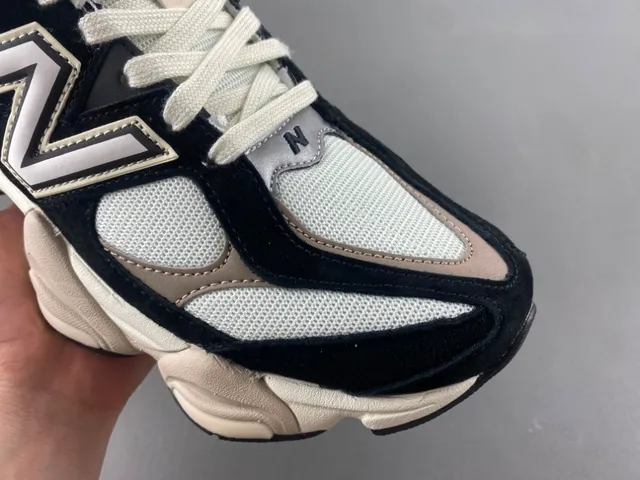 New Balance 9060 Black Beige Chunky Sneakers 2