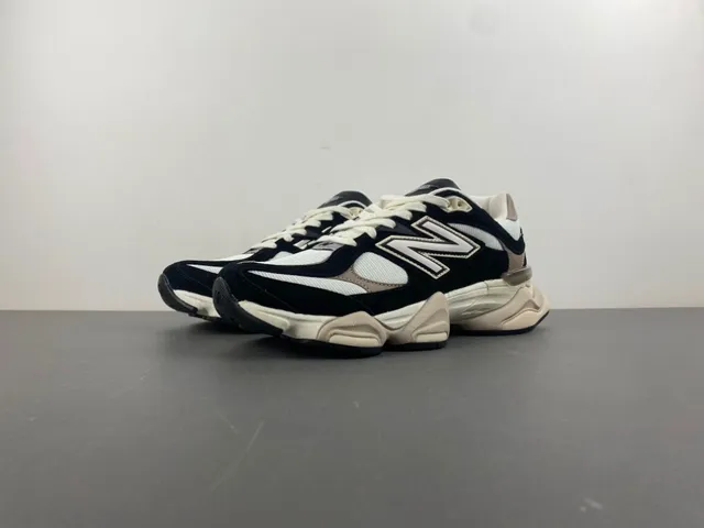 New Balance 9060 Black Beige Chunky Sneakers 10
