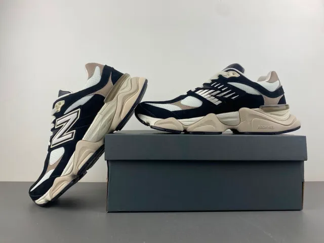New Balance 9060 Black Beige Chunky Sneakers 14