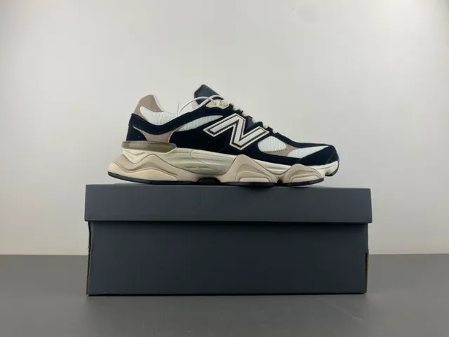 New Balance 9060 Black Beige Chunky Sneakers 15