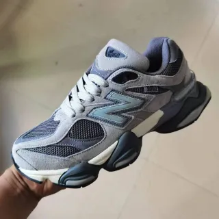 New Balance 9060 ধূসর এবং ডার্ক গ্রে চাঙ্কি স্নিকার্স