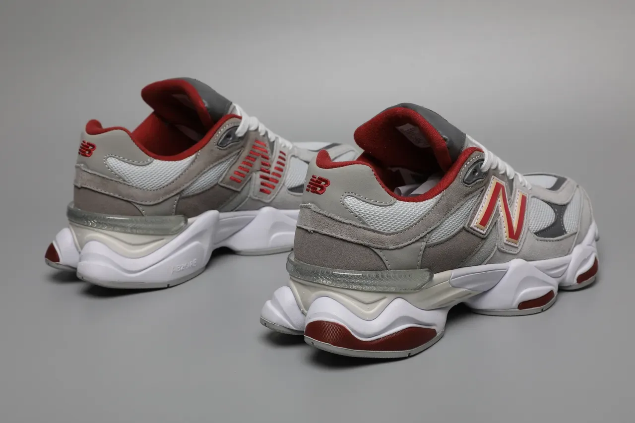 New Balance 9060 gris rouge blanc sneakers lifestyle 3