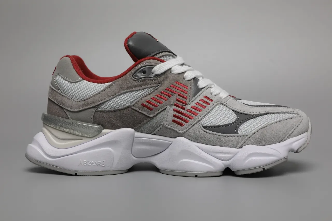 New Balance 9060 gris rouge blanc sneakers lifestyle 8