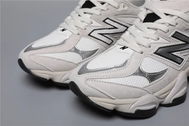 New Balance 9060 灰色 白色 黑色 厚底运动鞋 5