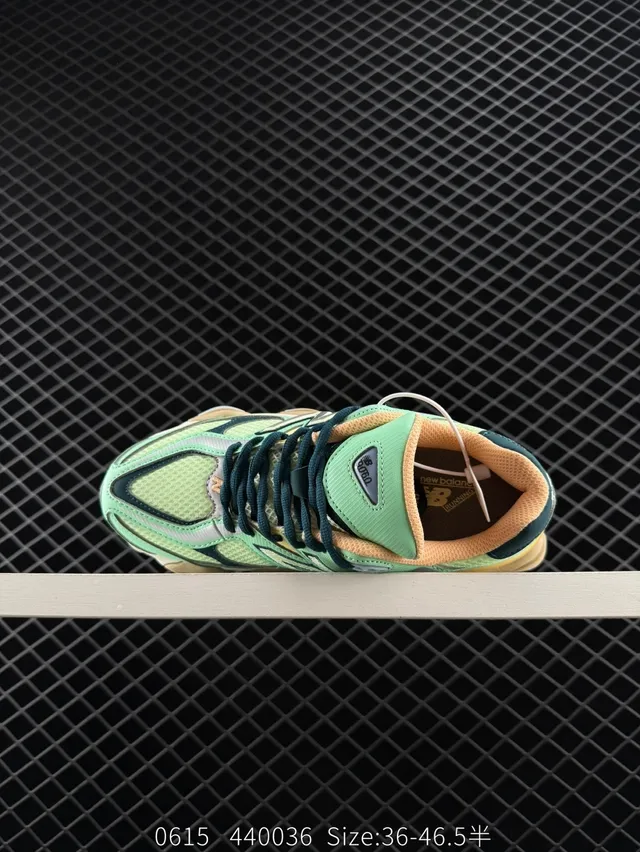 New Balance 9060 Mint Green Beige Chunky Sneakers 4