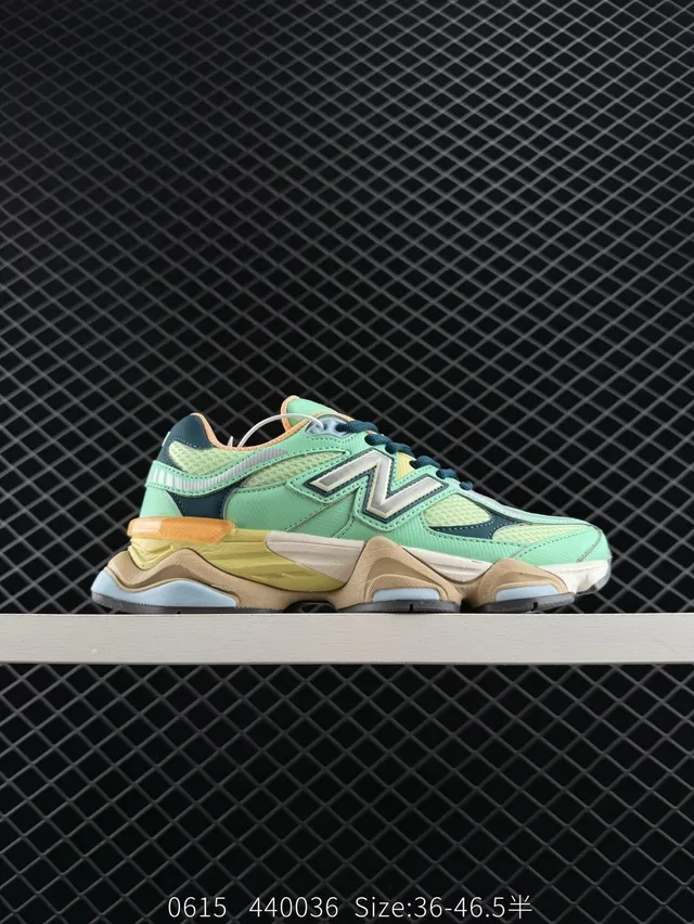New Balance 9060 Mint Green Beige Chunky Sneakers 6