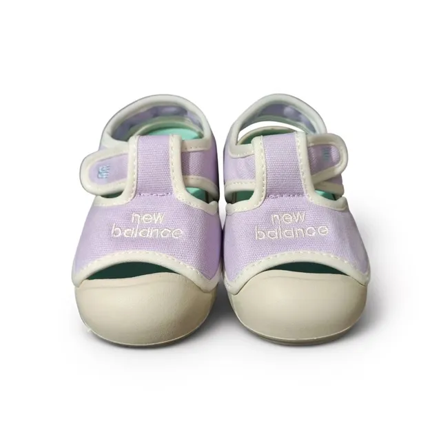 New Balance Bege Branco Dedo Aberto Dupla Alça Velcro Sandálias Casual 14