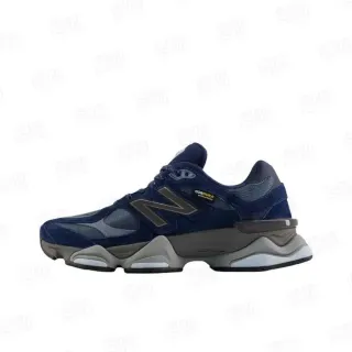 New Balance Navy Gray Multi-Layered Midsole Mixed Suede And Mesh Upper Chunky Sneakers