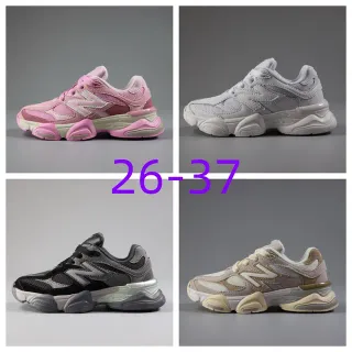 New Balance 粉米色 多层中底 网面-合成革鞋面 厚底运动鞋