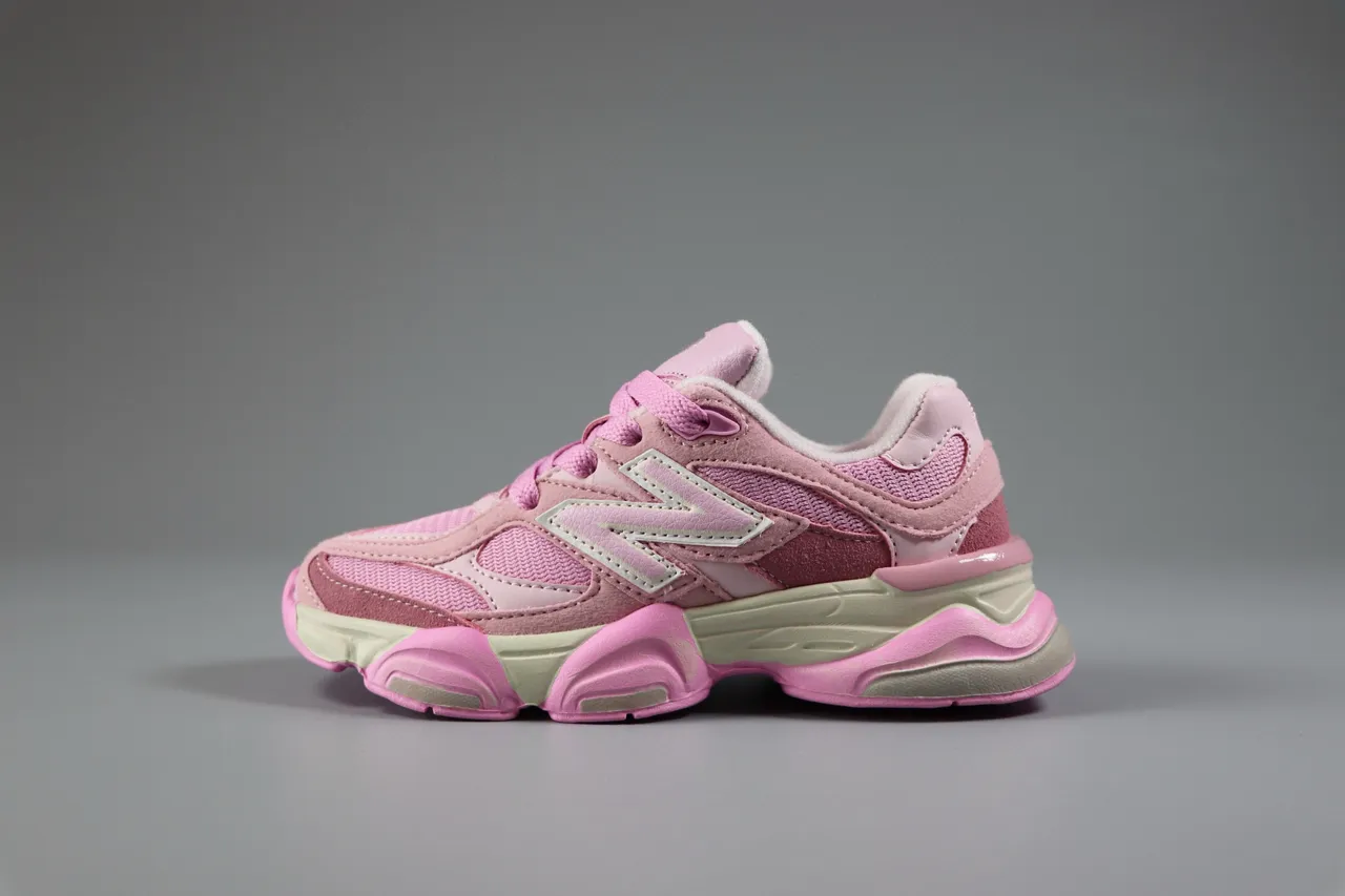 New Balance Rosa Beige Suela media estratificada Malla-Sintético Superior Zapatillas gruesas 2