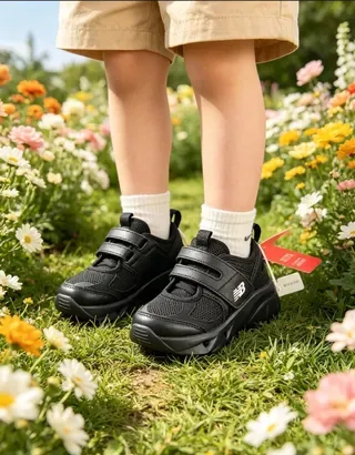 New Balance Argent Noir Fermeture Sangle Velcro Supérieure Maille Métallique Sneakers Lifestyle 14