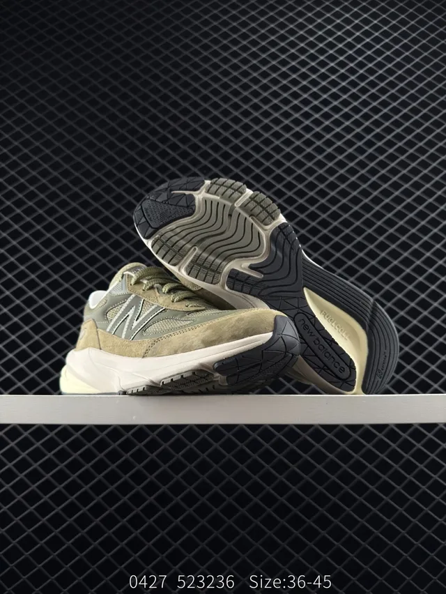 New Balance U990 Verde Oliva Ante Malla Zapatillas Chunky 3