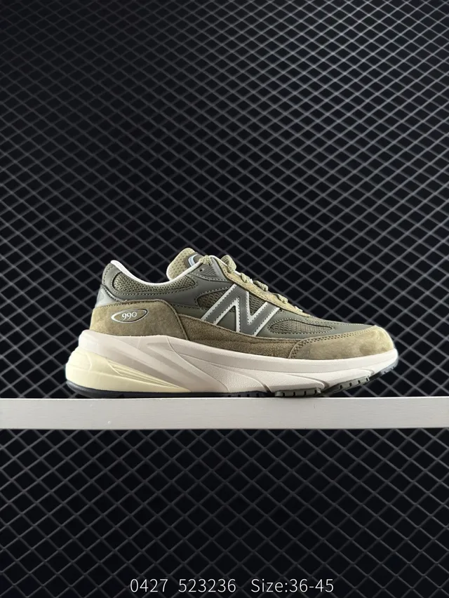 New Balance U990 Verde Oliva Ante Malla Zapatillas Chunky 7