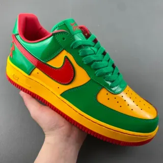 Nike Air Force 1 أخضر أصفر أحمر متعدد الألوان حذاء أسلوب الحياة