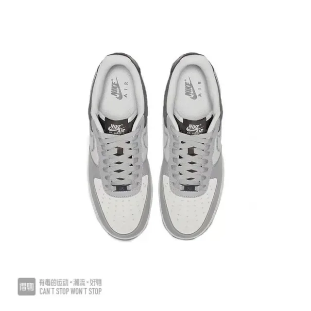 Nike Air Force 1 Light Gray and Dark Gray Lifestyle Sneakers 3
