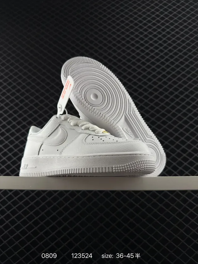 Nike Air Force 1 Low All-White Lifestyle Sneakers 2