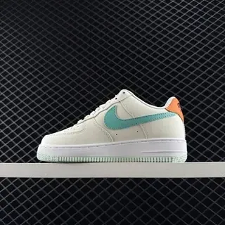 Nike Air Force 1 Low Off-White Teal Orange حذاء رياضي للأسلوب الحياة