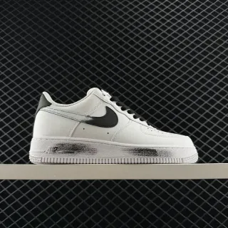 Nike Air Force 1 Low White Black Spray Midsole سنيكرز أسلوب حياة