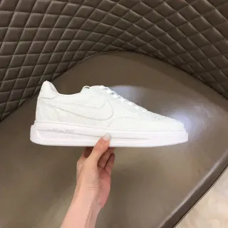 Nike Air Force 1 أبيض أحادي اللون حذاء أسلوب حياة