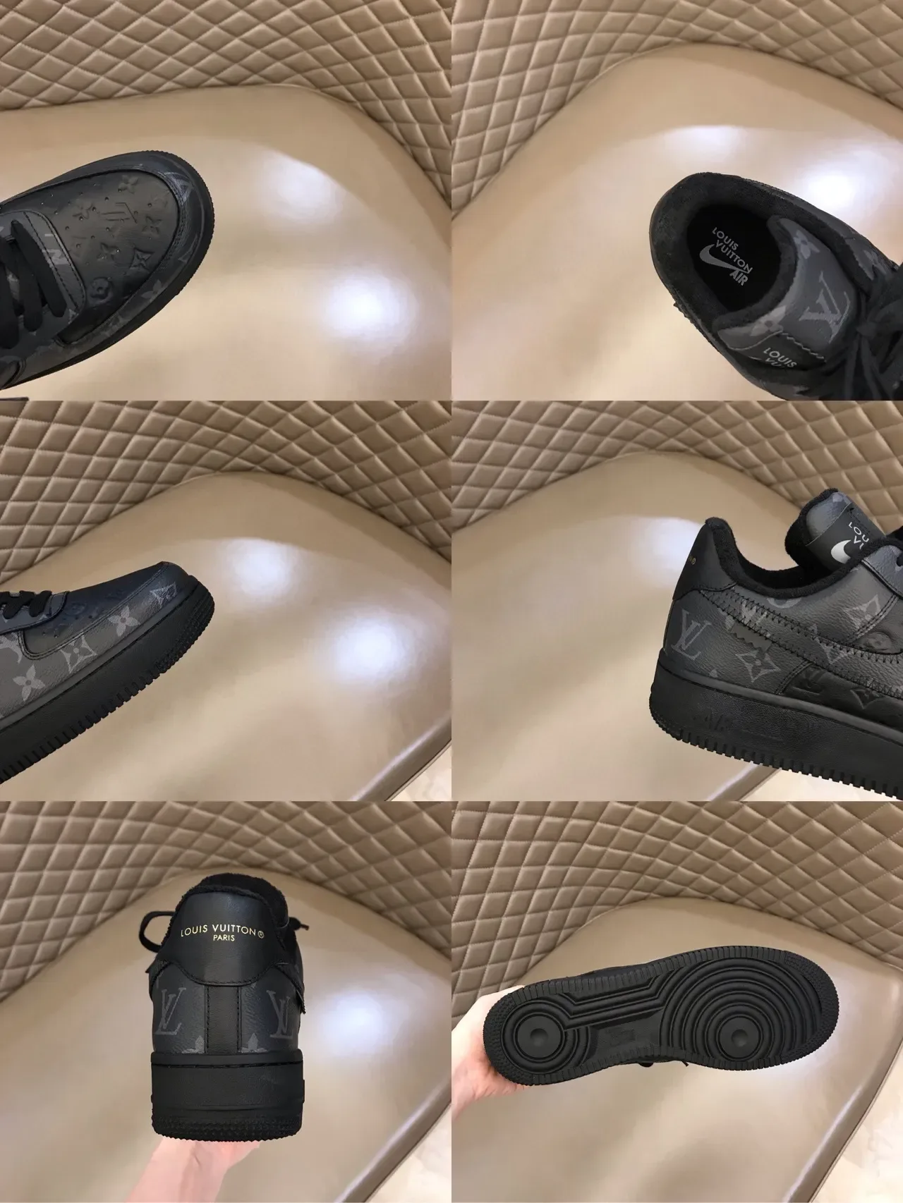 Nike Air Force 1 Monogram Black Lifestyle Sneakers 2