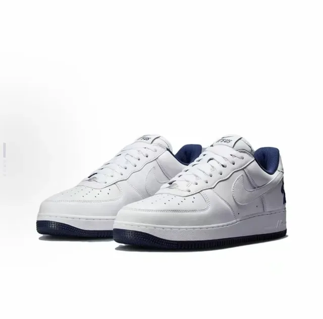 Nike Air Force 1 White Navy Lifestyle Sneakers 3