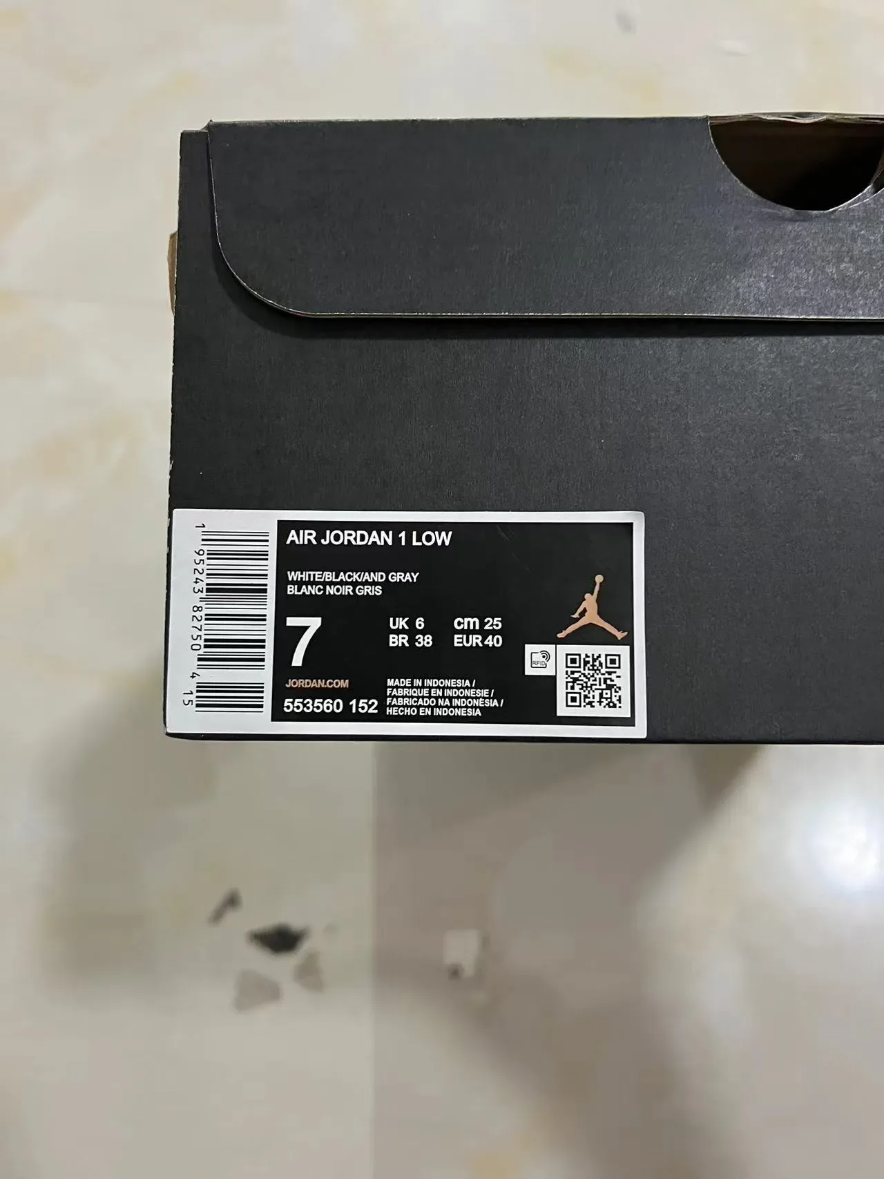 Nike Air Jordan 1 Low Cinza Escuro Branco Sneakers Lifestyle 10