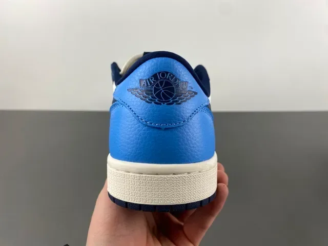 Nike Air Jordan 1 White Navy Blue Lifestyle Sneakers 4