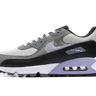 Nike Air Max 90 أحذية رياضية رمادي أسود بنفسجي لايف ستايل