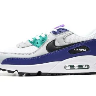 Nike Air Max 90 أبيض أزرق ملكي تيل أسلوب حياة حذاء رياضي