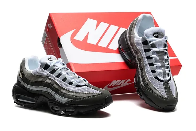 Nike Air Max 95 Black Gray Gold Lifestyle Sneakers 2