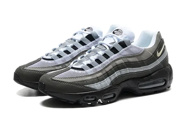 Nike Air Max 95 Black Gray Gold Lifestyle Sneakers 5