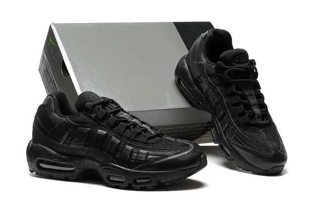 Nike Air Max 95 Black Monochrome Lifestyle Sneakers 2