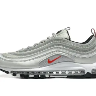 Nike Air Max 97 حذاء رياضي لايف ستايل معدني فضي أحمر