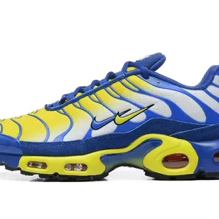 Nike Air Max Plus Tênis Lifestyle Amarelo e Azul
