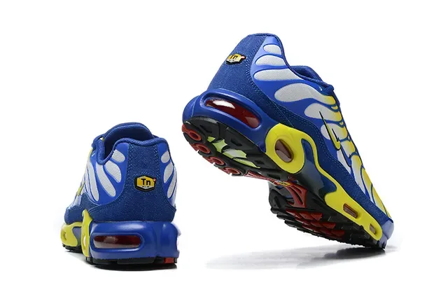 Nike Air Max Plus Chaussures Lifestyle Jaune et Bleu 2
