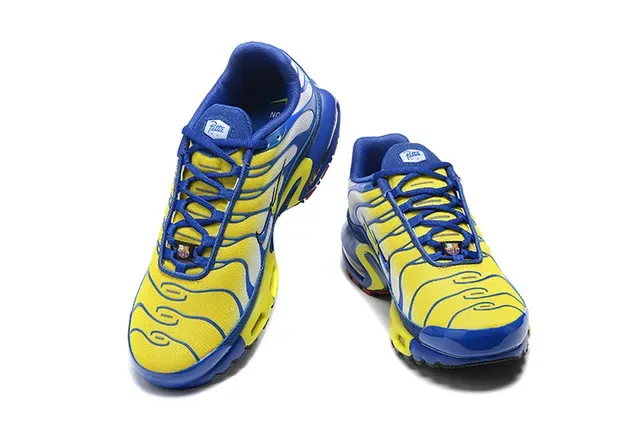 Nike Air Max Plus Chaussures Lifestyle Jaune et Bleu 3