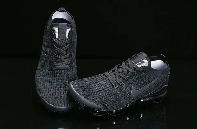 Nike Air VaporMax Black Knit Running Shoes 3
