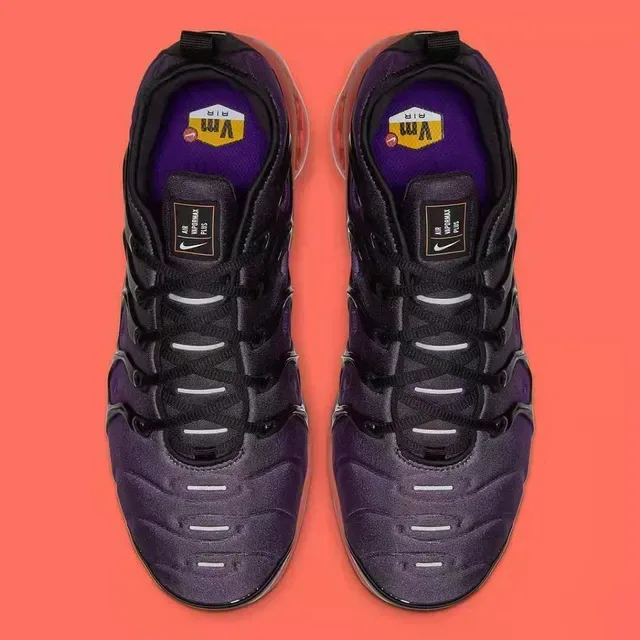 Nike Air VaporMax Plus Gradient Purple Black Translucent Red Orange Lifestyle Sneakers 5