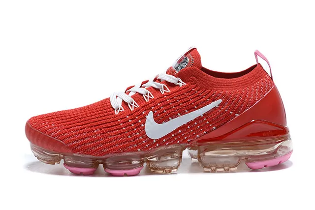 Nike Air VaporMax 红色 白色 粉色 跑鞋 3