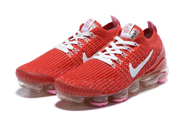 Nike Air VaporMax 红色 白色 粉色 跑鞋 4