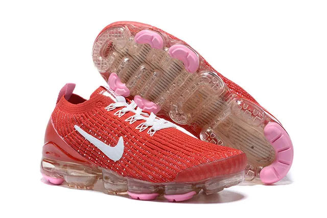 Nike Air VaporMax 红色 白色 粉色 跑鞋 7