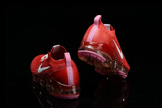 Nike Air VaporMax 红色 白色 粉色 跑鞋 9