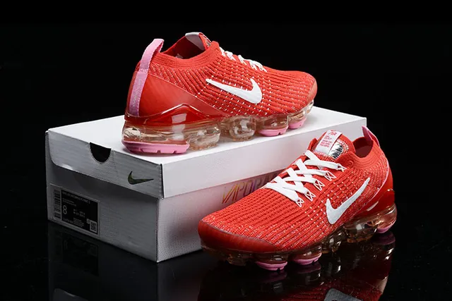 Nike Air VaporMax 红色 白色 粉色 跑鞋 16