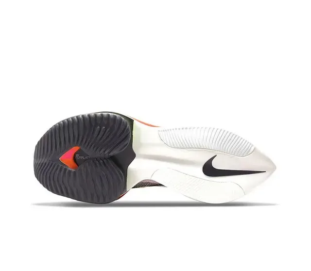 Nike Air Zoom Alphafly सफेद गुलाबी इंजीनियर्ड निट अपर फुल लेंथ ZoomX फोम रनिंग शूज 5